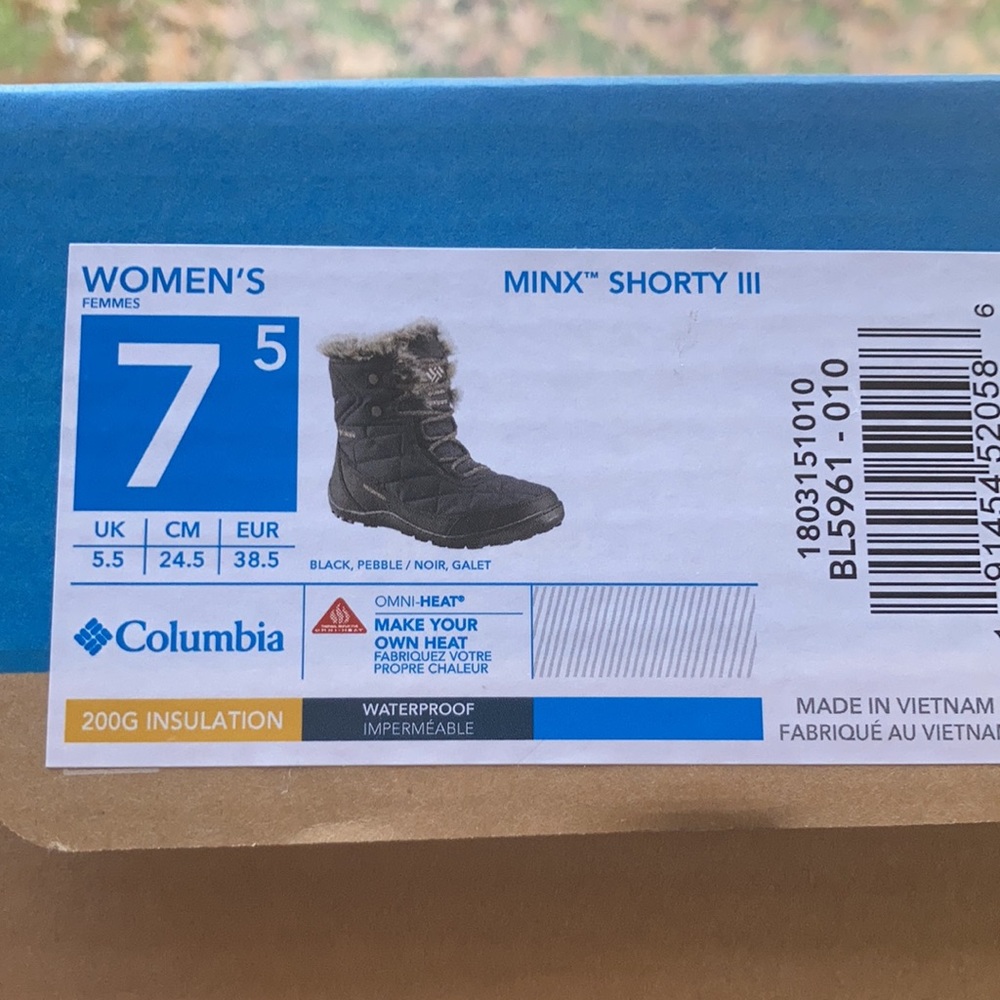 Columbia Minx Shorty winter boots
